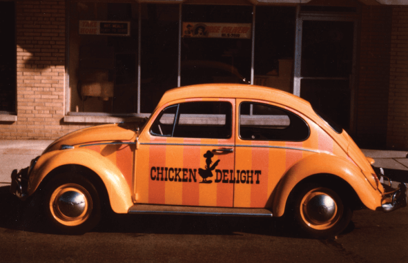 1950s Chicken Delight VW bug