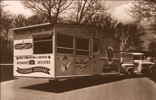 Chicken Delight mobile trailer from the 1950s