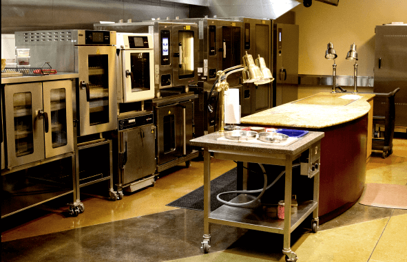 Fully outfitted Alto-Shaam test kitchen